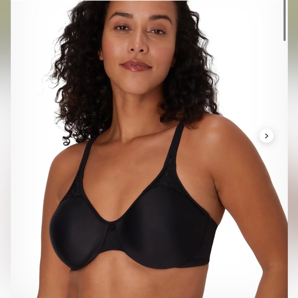 Bali Bra 38G Passion for Comfort Minimizer Underwire 3385 Black Unlined Plus NEW